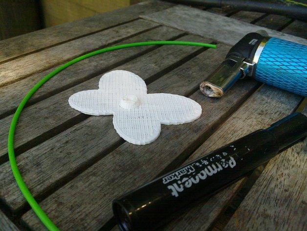 leurre papillon d'autres chou jardin blanc openscad 3D print model - Mito3D