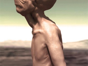 beängstigend fremden Herrn Kreaturen alien alien-Kopf 3d print model - Mito3D