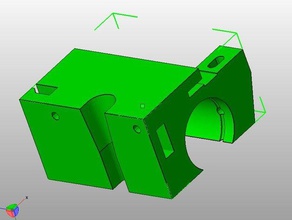 reprap pro ormerod v1 - simplified x-carriage 3d printer parts reprappro 3d print model - Mito3D