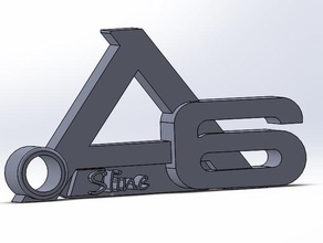 Anahtarlık - audi a6 s line 6 sline, bundan 3d print model - Mito3D
