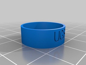 ugs anel anéis personalizado 3d print model - Mito3D