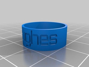 hughes haste anel anéis personalizado 3d print model - Mito3D