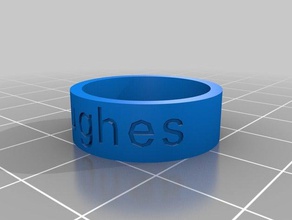 haste anel anéis personalizado 3d print model - Mito3D