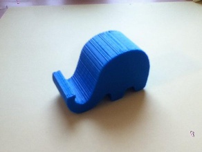 elephant phone holder accessories 3d printer ipad iphone stand 3d print model - Mito3D
