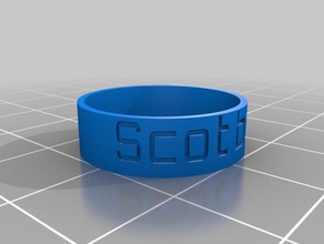 scotty yüzük özelleştirilmiş 3d print model - Mito3D