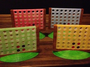 foursies 4 row twist games 3d board connect four counters hill ipad iphone ipod strategy 3d print model - Mito3D