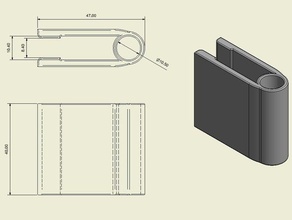 field notes booklet pen clip - remix Buch Feld Hinweis Stift 3d print model - Mito3D