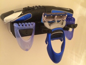 styler gillette rasoir douche la salle de bains titulaire accessoires 3d print model - Mito3D