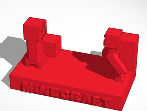 minecraft steve creeper sculture 3d tinkercad 3d print model - Mito3D