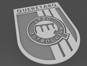 liga mx - queretaro impression facile pièces et badges mexique 3d print model - Mito3D