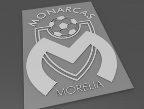 liga mx - morelia impression facile pièces et badges mexique 3d print model - Mito3D