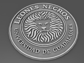 liga mx - leones negros easy print coins & badges mexico segunda division 3d print model - Mito3D
