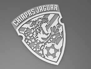 liga mx - chiapas jaguares easy print coins & badges mexico 3d print model - Mito3D