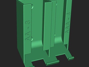 battery dispenser organization 3d print model - Mito3D