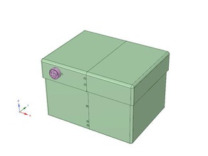 battery box 2x cb 12-12 lead acid electronics case 3d print model - Mito3D