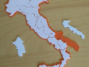 italia rompecabezas puzzles puglia de puzzle regioni 3d print model - Mito3D