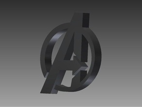 avengers-logo Schilder & logos avengers logo 3d print model - Mito3D