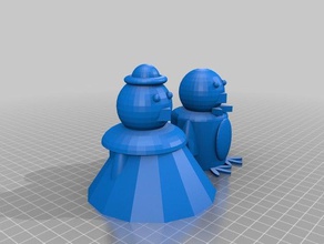 zwei fancy Pinguine dating 3d-drucken 3d print model - Mito3D