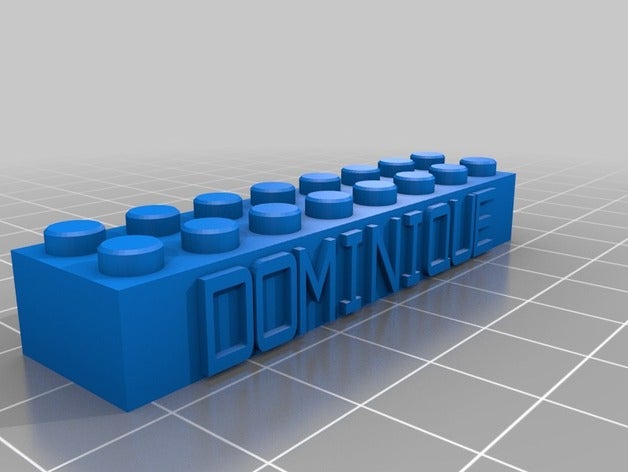 dominique lego Bau-Spielzeug kundengebundene 3D print model - Mito3D