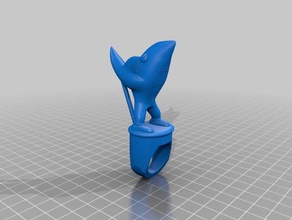 de izquierda tiburón anillo accesorios caliente a la el super bowl 3d print model - Mito3D