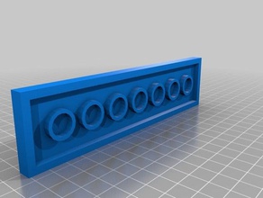 lego plate 2x8 toys & games 3d print model - Mito3D