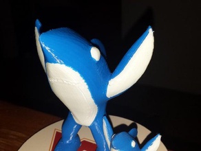 left shark facial features separate belly arms dual extrusion 3d printing drunk superbowl 3d print model - Mito3D