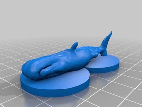 heroclix dead whale toy & game accessories hero clix 3d print model - Mito3D
