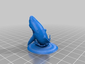 heroclix zombie shark toy & game accessories hero clix 3d print model - Mito3D