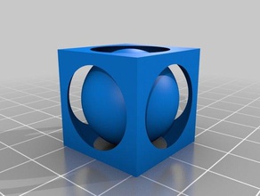 carson meine angepasste Kugel im Würfel Skulpturen kundengebundene 3d print model - Mito3D