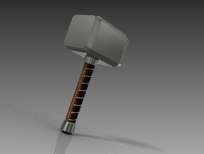 Thors hammer marvel mj llnir avengers captain america ironman mjllnir oki thor 3d print model - Mito3D