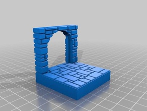 openforge fieldstone doorway games dnd dungeons 3d print model - Mito3D