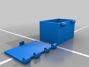 resizeable box 3d printing hinged resizable 3d print model - Mito3D