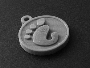 gnome-Schlüsselbund Schilder & logos gnome keychain linux 3d print model - Mito3D