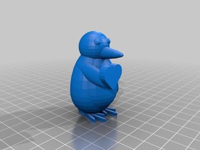 cadeau de jour valentines sculptures pingouin 3d print model - Mito3D
