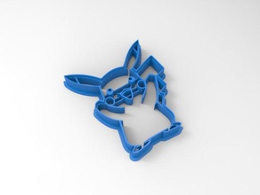 poketmon-picachu kurabiye kalıbı sanat araçları cookiecutter çerez kesici Pokemon 3d print model - Mito3D
