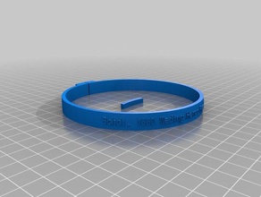 my customized fully pet collar text pets 3d print model - Mito3D