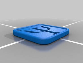 psi Anahtarlık 3d print model - Mito3D