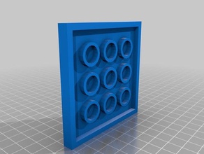 lego plate 4x4 toys & games 3d print model - Mito3D