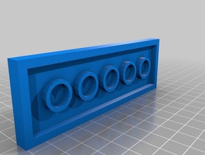 lego plate 2x6 toys & games 3d print model - Mito3D