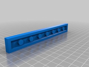 lego plate 1x8 toys & games 3d print model - Mito3D