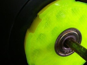 another spool holder skateboard bearing 3d printer 58mm internal diameter accessories 3d print model - Mito3D
