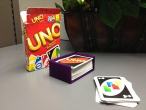 uno deck card holder toy & game accessories 3d print model - Mito3D