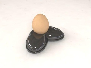 übergroße ei-Fuß-Halter Küche Essen Stiefel Ostern Eier Soldaten ei-cup ei-Halter Schuhe Trainer 3d print model - Mito3D