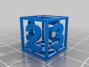 'see-through' die standard size 16mm dice game see-through 3d print model - Mito3D