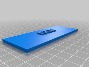 mailbox nameplate customized 3d print model - Mito3D