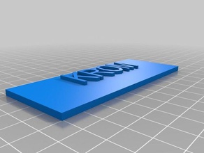 caixa de correio nameplate2 personalizado 3d print model - Mito3D