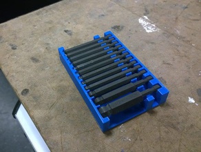 bondhus hex driver holder tool holders & boxes 3d print model - Mito3D