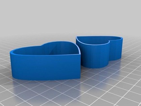 valentine Geschenk-box Container Herz valentines Tag 3d print model - Mito3D