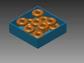 caja de donuts alimentos beber 3d print model - Mito3D