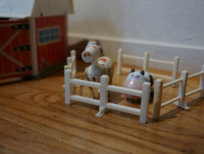 little people farm fence toys & games 3d print model - Mito3D